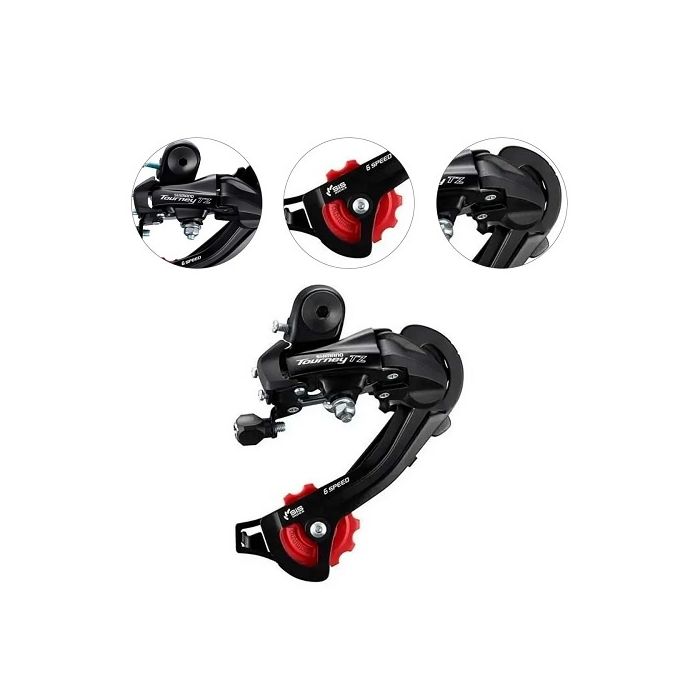 Cambio Traseiro Shimano Tourney Tz 500 Sem Gancheira 6v 18v