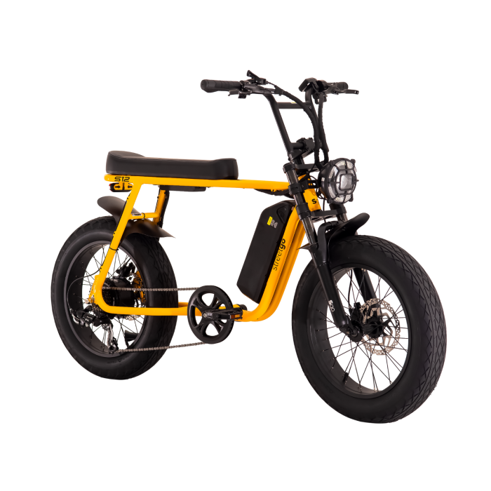 Bicicleta Elétrica Streetgo S12 750w Alumínio 48v 32km/h 15ah Freios Hidráulicos Amarela