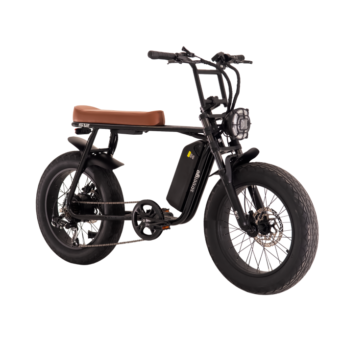 Bicicleta Elétrica Streetgo S12 750w Alumínio 48v 32km/h 15ah Freios Hidráulicos Preta