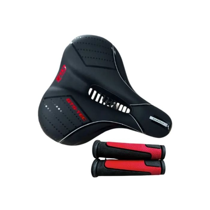 Kit Selim e Manopla Largo Confort Gts Surpass Vermelho