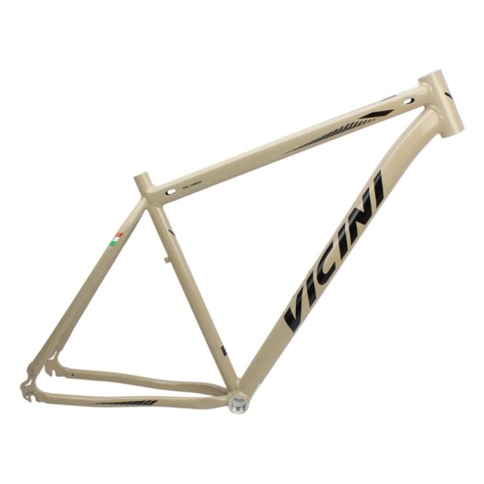 Quadro 29 Bicicleta Mtb Vicini Aluminio Cabeamento Interno - Bege - 17,5"