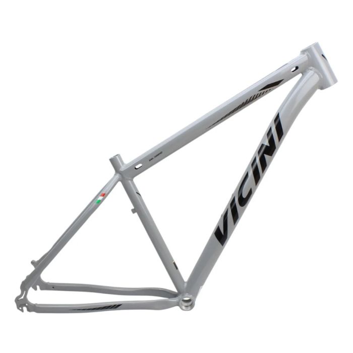 Quadro 29 Bicicleta Mtb Vicini Aluminio Cabeamento Interno - Cinza- 17,5"