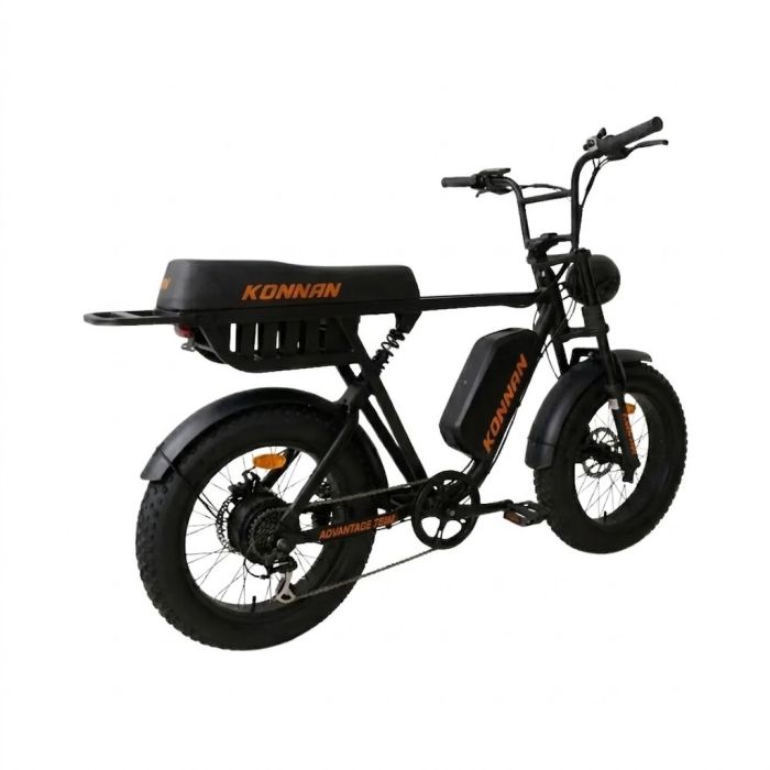 Bicicleta Elétrica Konnan Advantage 750w Aro 20 Preto/laranja