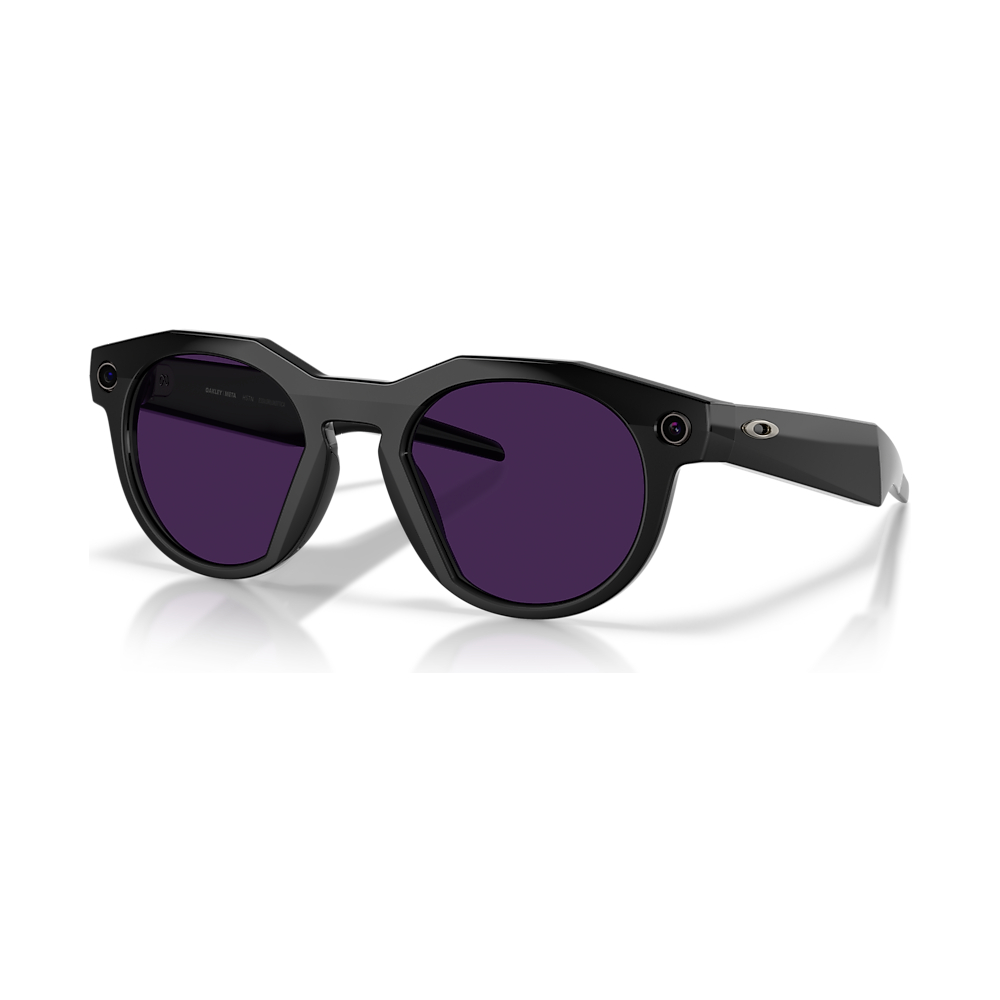 Oakley Meta HSTN com lentes violeta sob o sol