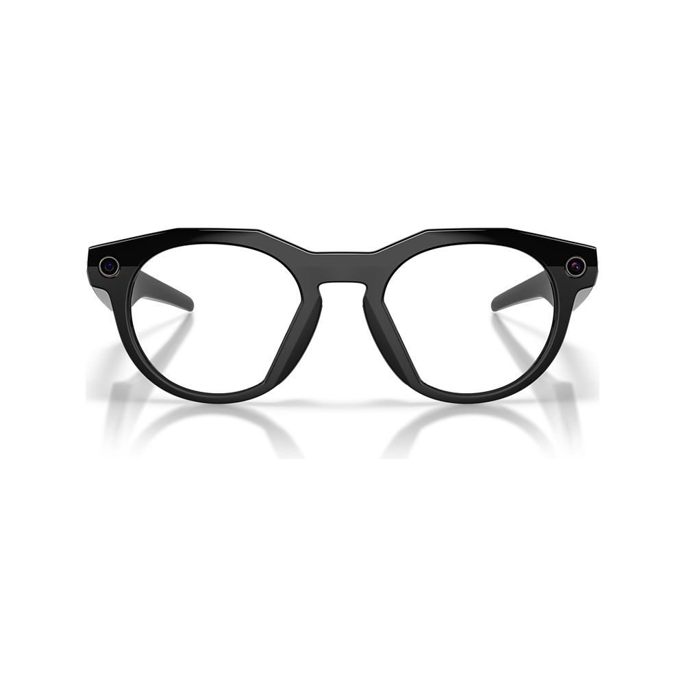 Oakley Meta HSTN com lentes claras em ambiente interno