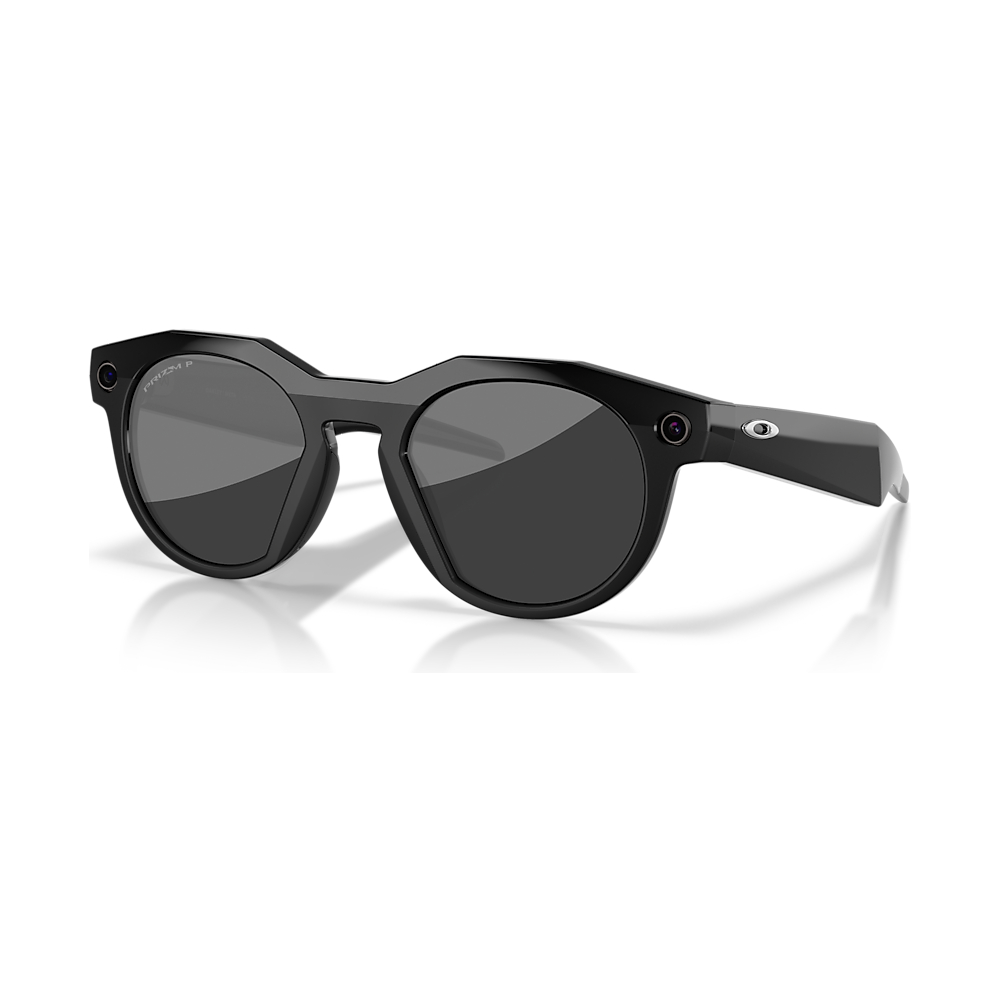 Oakley Meta HSTN OW8002 preto com lentes PRIZM Polar Black, vista em perspectiva