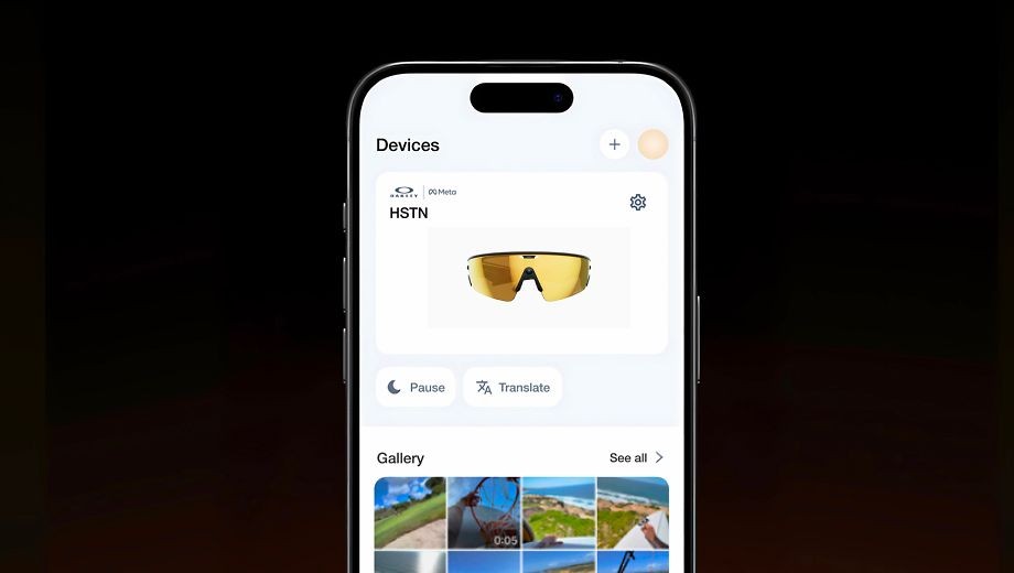 App Oakley Meta controlando os óculos